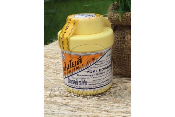 Антибактериальный тайский тальк против потливости и запаха, Yoki Powder, 60 гр