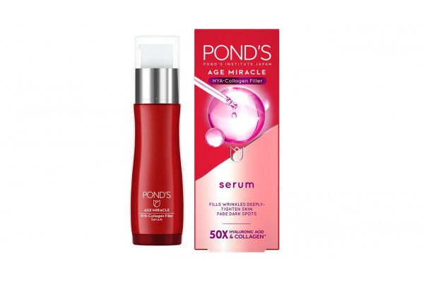 Антивозрастная сыворотка-наполнитель я с коллагеном Pond's Age Miracle Hya-Collagen Filler Serum 30 мл