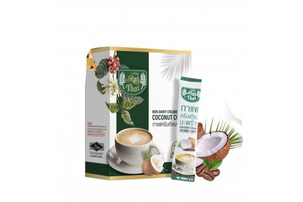 Кофе с кокосовыми сливками  Rai Thai Non-dairy coconut coffee 12 гр ? 15 пакетиков