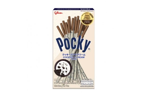 Печенье - палочки покки со Сливочной Глазурью с кусочками Печенья Pocky Glico 41гр