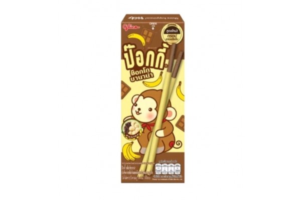 Печенье-палочки покки со вкусом Бананы в шоколаде Glico Pocky 25гр