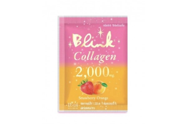 Питьевой коллаген 2,000 мг со вкусом Клубника Апельсин Blink 5 гр