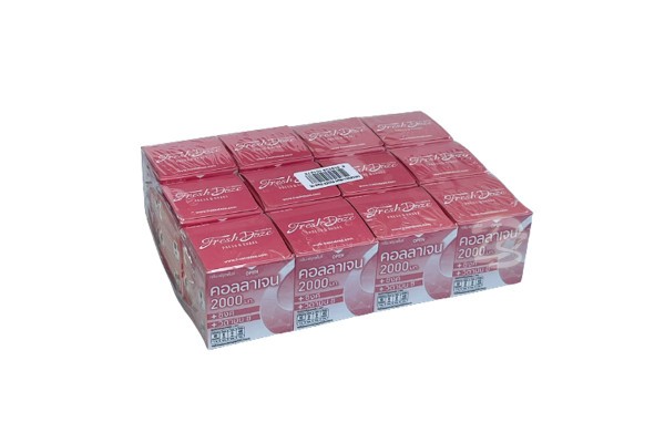 Порошковый коллаген Fresh Doze Press & Shake Fruit Punch Flavour Collagen 2000mg 3.5g упаковка 12 штук