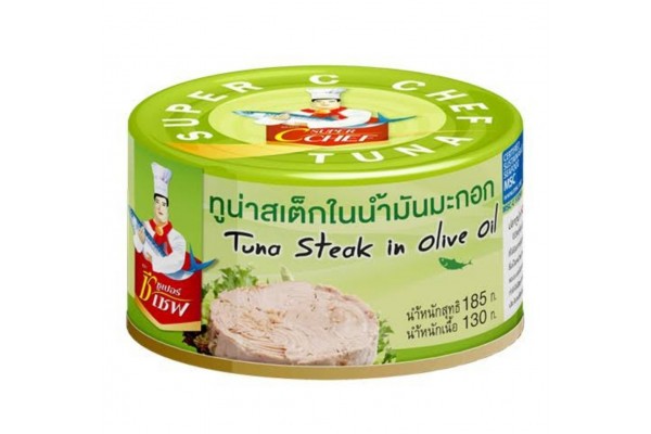 Стейк из тунца в оливковом масле Super C Chef 130 гр