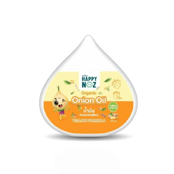 Эфирное масло от заложенности носа с луковым маслом Желтая формула от Happy Noz Onion Oil Yellow Formula 10 мл