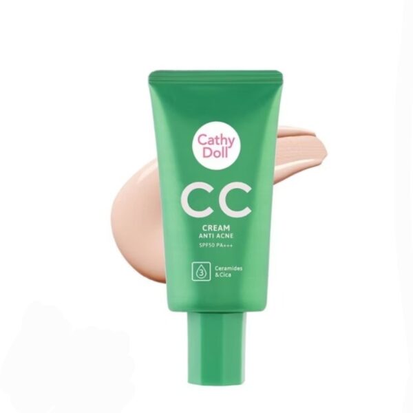Матирующий CC крем для проблемной кожи с защитой от солнца SPF50+PA+++ от Cathy Doll CC cream Anti Acne SPF50+PA+++ 50 гр