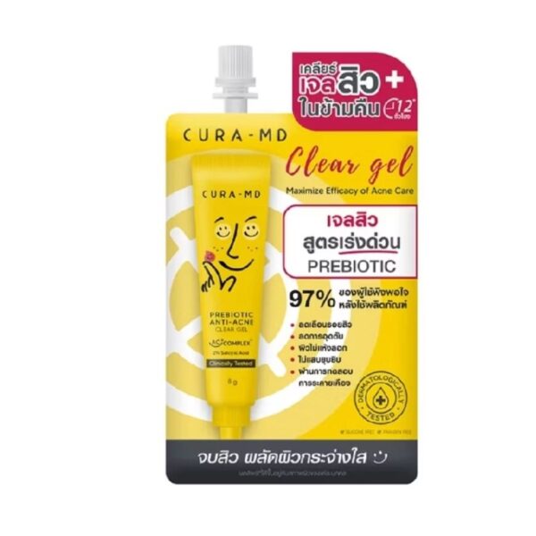 Гель от акне с пребиотиками и салициловой кислотой Cura MD Clear Gel Probiotic Anti-Acne 4 гр