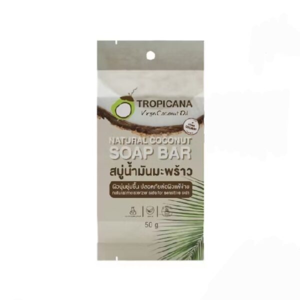 Натуральное кокосовое мыло Tropicana coconut soap bar 50 гр